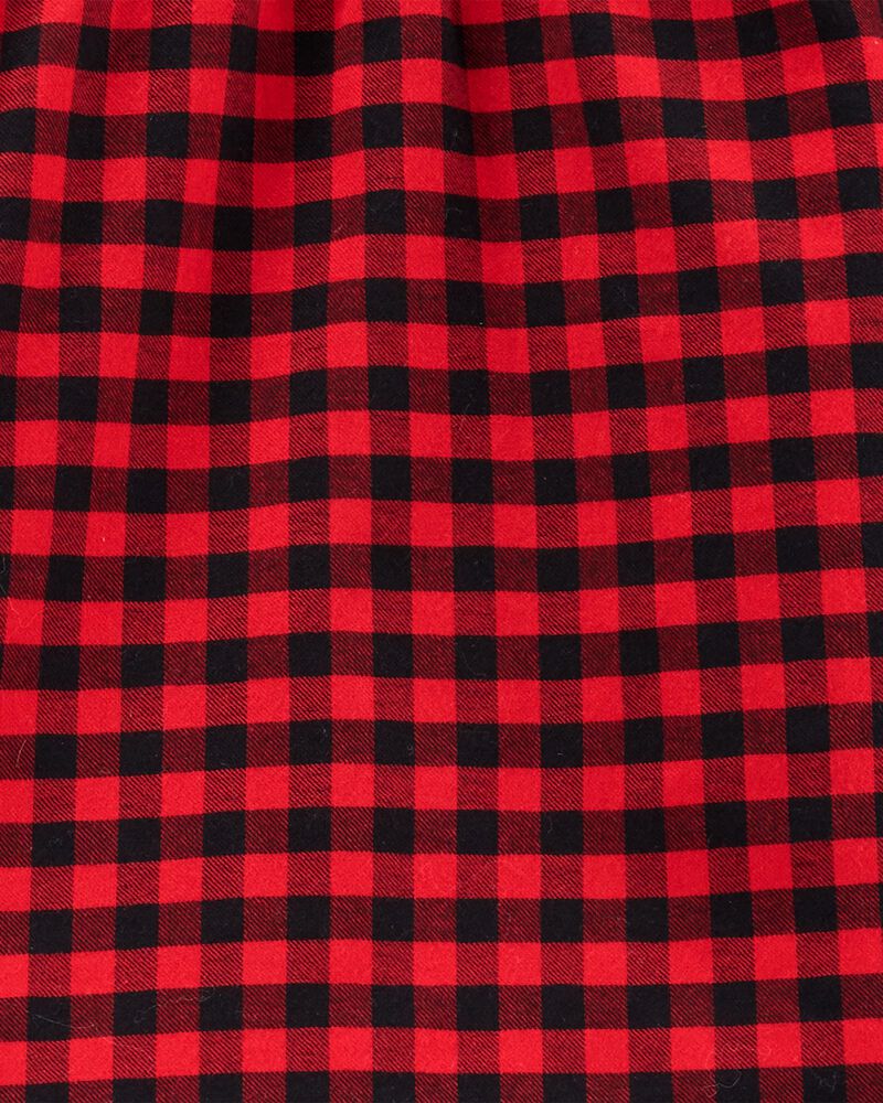 Carters Toddler Girl 2 Pack Pairs Leggings Cheetah Buffalo Check Holiday Red 5T